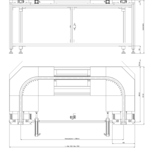 Kettenspannmodul 2x90° Rollend - Image 2